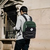 image:imageAdventure Trails 24 Pack Bulk Backpacks Wholesale for Homeless Men Women Donation  17 Inch Dual Compartment Bungee Backpacks with Pockets Dark Colors PackDark Colors Pack
