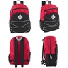image:imageAdventure Trails 24 Pack Bulk Backpacks Wholesale for Homeless Men Women Donation  17 Inch Dual Compartment Bungee Backpacks with Pockets Dark Colors PackDark Colors Pack
