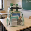 image:imageHeavy Duty Clear See Through Backpack  Transparent Clear Backpack Bags Stadium Approved for Women Men School TravelGreen
