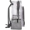 image:imageHeavy Duty Clear See Through Backpack  Transparent Clear Backpack Bags Stadium Approved for Women Men School TravelGrey