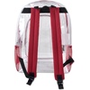 image:imageHeavy Duty Clear See Through Backpack  Transparent Clear Backpack Bags Stadium Approved for Women Men School TravelRed