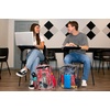 image:imageHeavy Duty Clear See Through Backpack  Transparent Clear Backpack Bags Stadium Approved for Women Men School TravelRed