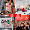 image:imageHeavy Duty Clear See Through Backpack  Transparent Clear Backpack Bags Stadium Approved for Women Men School TravelRed
