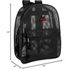 image:imageSummit Ridge Mesh Backpacks for Kids Adults School Beach and Travel Colorful Transparent Mesh Backpacks with Padded StrapsBlack