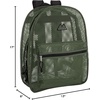 image:imageSummit Ridge Mesh Backpacks for Kids Adults School Beach and Travel Colorful Transparent Mesh Backpacks with Padded StrapsGreen