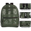 image:imageSummit Ridge Mesh Backpacks for Kids Adults School Beach and Travel Colorful Transparent Mesh Backpacks with Padded StrapsGreen