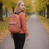 image:imageSummit Ridge Mesh Backpacks for Kids Adults School Beach and Travel Colorful Transparent Mesh Backpacks with Padded StrapsPeach