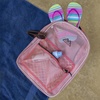 image:imageSummit Ridge Mesh Backpacks for Kids Adults School Beach and Travel Colorful Transparent Mesh Backpacks with Padded StrapsPeach