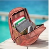 image:imageSummit Ridge Mesh Backpacks for Kids Adults School Beach and Travel Colorful Transparent Mesh Backpacks with Padded StrapsPeach