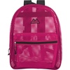 image:imageSummit Ridge Mesh Backpacks for Kids Adults School Beach and Travel Colorful Transparent Mesh Backpacks with Padded StrapsPink