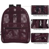 image:imageSummit Ridge Mesh Backpacks for Kids Adults School Beach and Travel Colorful Transparent Mesh Backpacks with Padded StrapsPurple