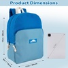 image:imageTrail maker 15 Inch Backpack for Girls Preschool Elementary amp Middle School Students  Spacious Bookbag with Large Front Pocket Adjustable Straps Fits up to 13 Inch Laptop PinkBlue
