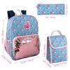 image:imageTrail maker 165 Inch Boys School Backpack 6 in 1 Set with Lunch Bag Pencil Case Tech Pouch Keychain Carabiner Clip Attached Ready Player for Travel CommuteCherries  Sequins