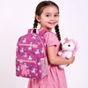 image:imageTrail maker 17 Kids Character School Backpacks Plush for Girls with Side Pockets Padded StrapsPlush Cherry Unicorns