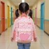image:imageTrail maker 17 Kids Character School Backpacks Plush for Girls with Side Pockets Padded StrapsPlush Starry Hearts