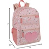 image:imageTrail maker 17 Kids Character School Backpacks Plush for Girls with Side Pockets Padded StrapsPlush Starry Hearts