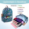 image:imageTrail maker 17 inch Backpack for Travel amp Commute Zippered Front amp Mesh Side Pockets Padded StrapsButterfly Garden
