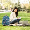 image:imageTrail maker 17 inch Backpack for Travel amp Commute Zippered Front amp Mesh Side Pockets Padded StrapsButterfly Garden