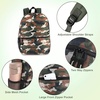 image:imageTrail maker 17 inch Backpack for Travel amp Commute Zippered Front amp Mesh Side Pockets Padded StrapsCamo Cool