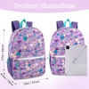 image:imageTrail maker 17 inch Backpack for Travel amp Commute Zippered Front amp Mesh Side Pockets Padded StrapsFestive Hearts