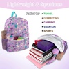 image:imageTrail maker 17 inch Backpack for Travel amp Commute Zippered Front amp Mesh Side Pockets Padded StrapsHeart Fiesta