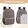 image:imageTrail maker 17 inch Backpack for Travel amp Commute Zippered Front amp Mesh Side Pockets Padded StrapsLit Leopard