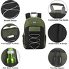 image:imageTrail maker 24 Pack 18 Inch Heavy Duty Bulk Dual Compartment Bungee Backpacks for College Homeless Women Men Light Colors PackDark Colors Pack