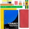 image:imageTrail maker 24 Pack Bulk Backpacks with School Supplies Reflective Stripe Side Water Bottle Pockets Padded Straps