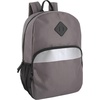 image:imageTrail maker Bulk Kids Reflective Backpack Wholesale 24 Pack Backpacks with Side Pockets Padded 10 Colors PackGrey