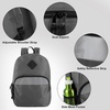 image:imageTrail maker Bulk Kids Reflective Backpack Wholesale 24 Pack Backpacks with Side Pockets Padded 10 Colors PackGrey