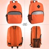 image:imageTrail maker Bulk Kids Reflective Backpack Wholesale 24 Pack Backpacks with Side Pockets Padded 10 Colors PackOrange