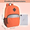 image:imageTrail maker Bulk Kids Reflective Backpack Wholesale 24 Pack Backpacks with Side Pockets Padded 10 Colors PackOrange