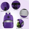 image:imageTrail maker Bulk Kids Reflective Backpack Wholesale 24 Pack Backpacks with Side Pockets Padded 10 Colors PackPurple
