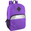 image:imageTrail maker Bulk Kids Reflective Backpack Wholesale 24 Pack Backpacks with Side Pockets Padded 10 Colors PackPurple