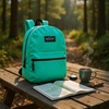 image:imageTrail maker Classic 17 inch Backpacks with Adjustable Padded Straps  School Backpacks for Girls Boys GreenAqua