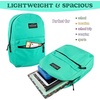 image:imageTrail maker Classic 17 inch Backpacks with Adjustable Padded Straps  School Backpacks for Girls Boys GreenAqua