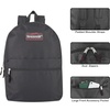 image:imageTrail maker Classic 17 inch Backpacks with Adjustable Padded Straps  School Backpacks for Girls Boys GreenBlack