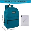 image:imageTrail maker Classic 17 inch Backpacks with Adjustable Padded Straps  School Backpacks for Girls Boys GreenBlue