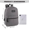 image:imageTrail maker Classic 17 inch Backpacks with Adjustable Padded Straps  School Backpacks for Girls Boys GreenGrey