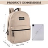 image:imageTrail maker Classic 17 inch Backpacks with Adjustable Padded Straps  School Backpacks for Girls Boys GreenKhaki