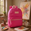 image:imageTrail maker Classic 17 inch Backpacks with Adjustable Padded Straps  School Backpacks for Girls Boys GreenPink