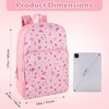 image:imageTrail maker Fun School Backpack for Elementary Middle School Girls and Boys  17 Inch Printed Backpacks for School Kids Travel Pretty Pink FlowersPretty Pink Flowers