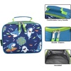 image:imageTrail maker Kids School Lunch Box Insulated for Boys Girls  Fun Insulated Lunch Bag for Kids School Camp Sports Snarky SharkiesSnarky Sharkies