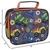 image:imageTrail maker Kids School Lunch Box Insulated for Boys Girls  Fun Insulated Lunch Bag for Kids School Camp Sports Snarky SharkiesTough Trucks