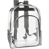 image:imageHeavy Duty Clear See Through Backpack  Transparent Clear Backpack Bags Stadium Approved for Women Men School TravelGrey