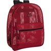 image:imageSummit Ridge Mesh Backpacks for Kids Adults School Beach and Travel Colorful Transparent Mesh Backpacks with Padded StrapsRed