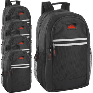 image:imageSummit Ridge 24 Pack Bulk Reflective Backpacks Wholesale for College Men Women Homeless Adults Female Colors PackAll Black Pack