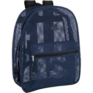 image:imageSummit Ridge Mesh Backpacks for Kids Adults School Beach and Travel Colorful Transparent Mesh Backpacks with Padded StrapsBlue