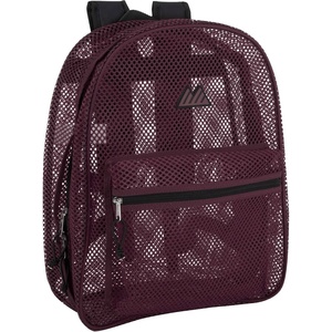 image:imageSummit Ridge Mesh Backpacks for Kids Adults School Beach and Travel Colorful Transparent Mesh Backpacks with Padded StrapsPurple