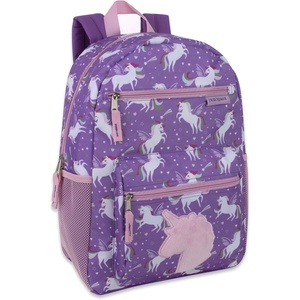 image:imageTrail maker 17 Kids Character School Backpacks Plush for Girls with Side Pockets Padded StrapsPlush Unicorn Love